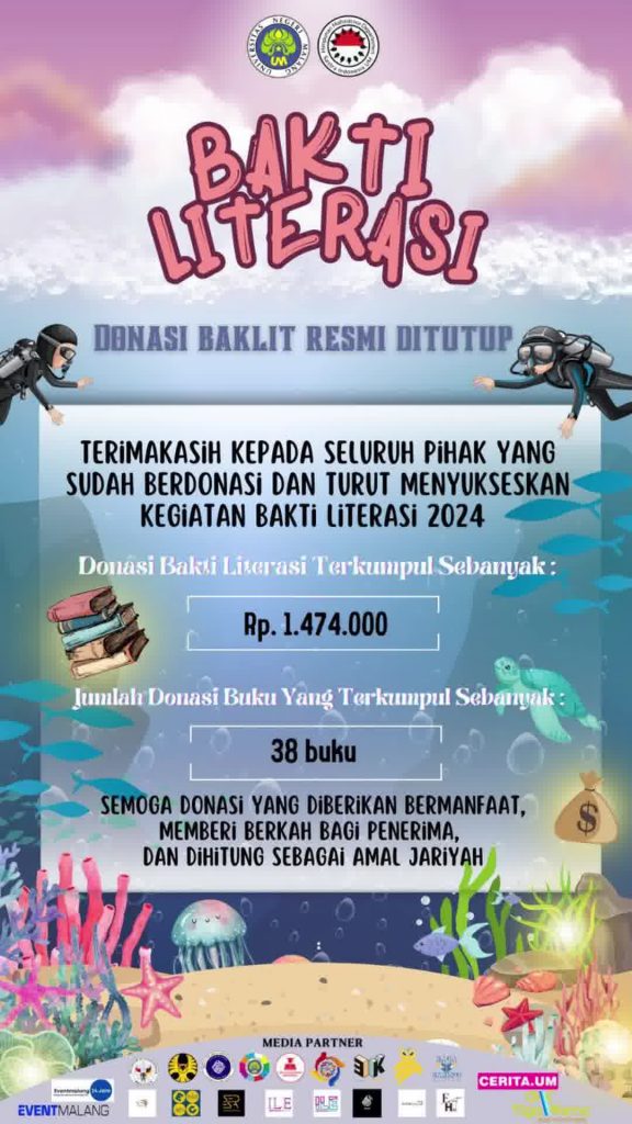 Indonesian Literature Department Student Association of State University of Malang Successfully Collects Donations for “Bakti Literasi”